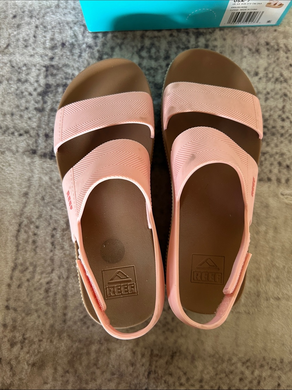 REEF Water Vista Higher Pink Platform Slingback Sandals - Picture 6 of 7
